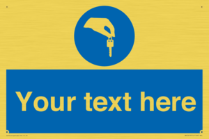 Custom Mandatory Keys Sign